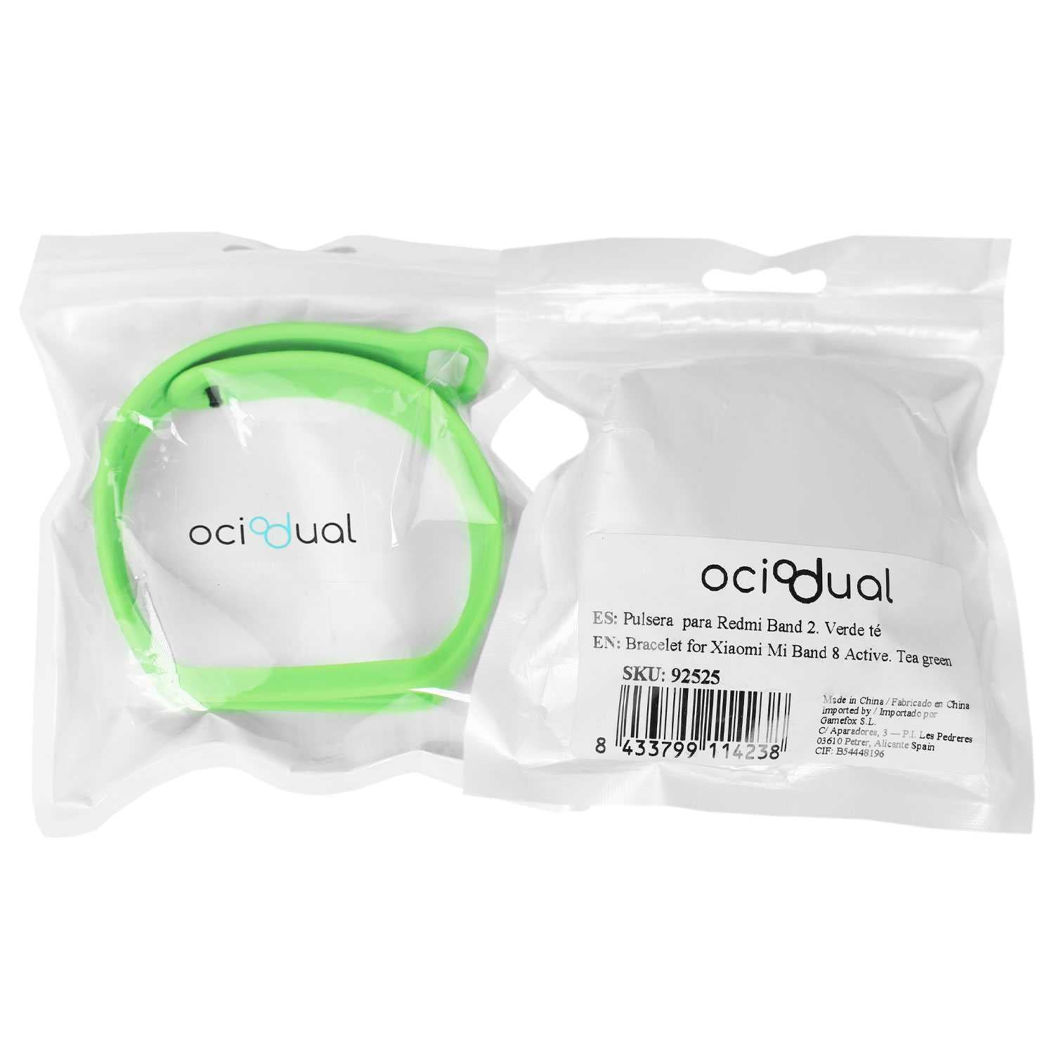 Correa de Recambio Compatible con Xiaomi Smart Band 8 Active/Redmi Smart Band 2, de color Verde, Pulsera de Repuesto de Silicona Suave Flexible Sport Goma