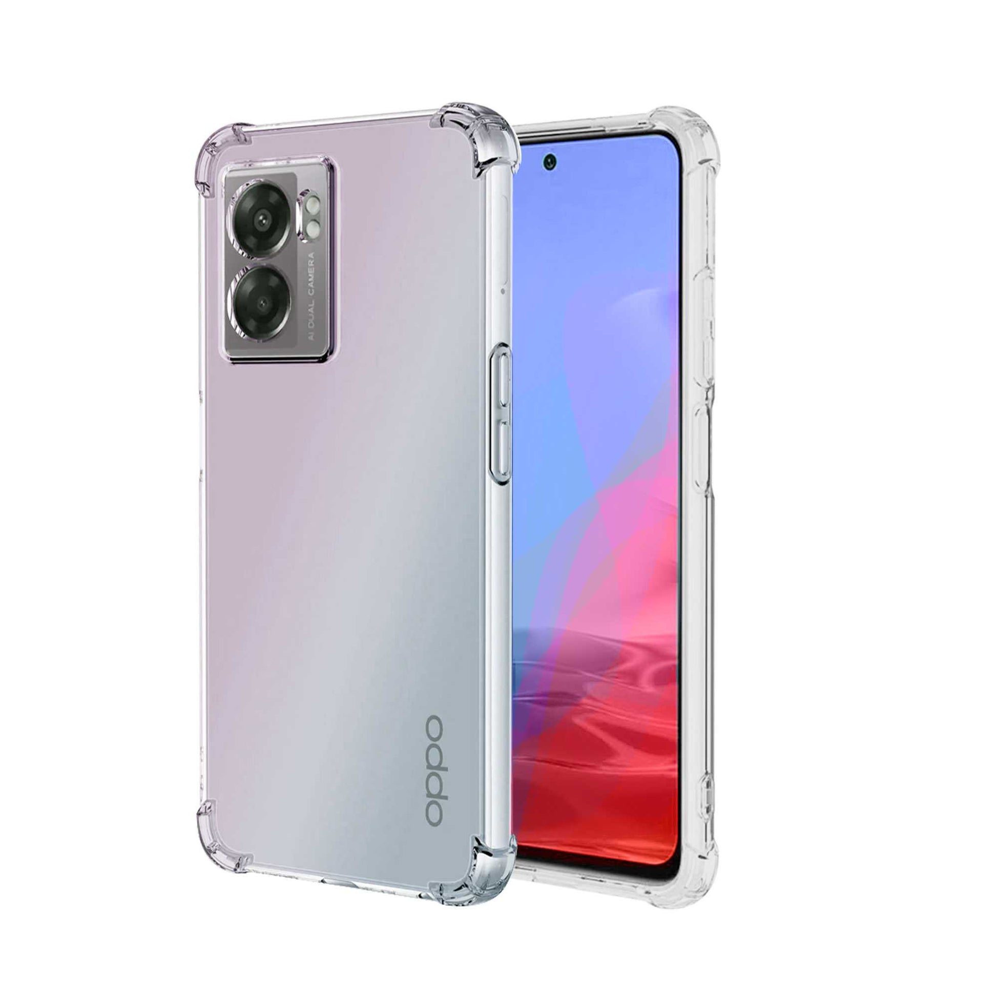 Funda Transparente de TPU Flexible con Esquinas Reforzadas para Oppo A57 4G, con 2 Protectores de Pantalla,