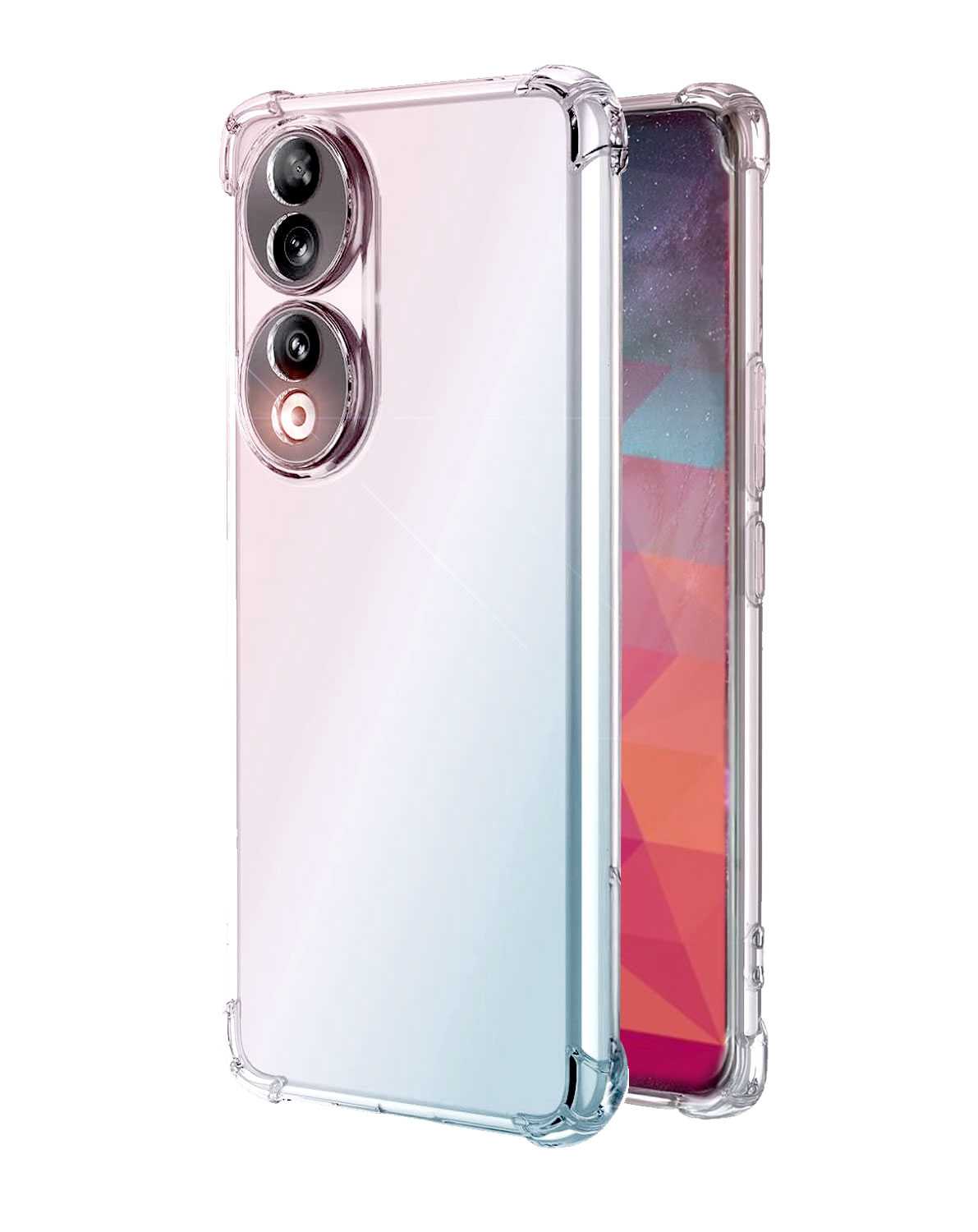 Funda de TPU para Honor 90, Carcasa Flexible con Esquinas Reforzadas Antigolpes, Protección en Cámaras, Silicona Transparente