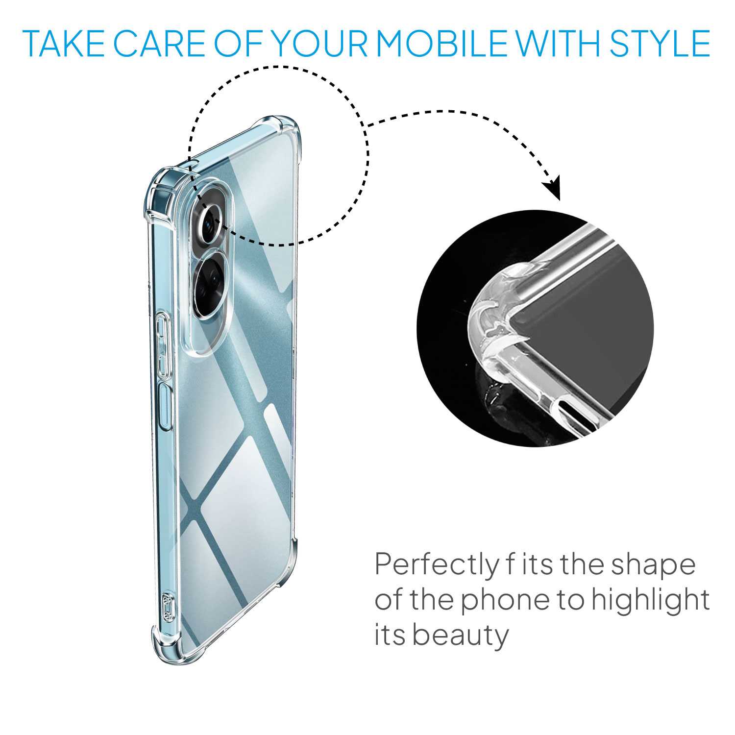 Funda de TPU para Honor 90 Lite 5G, Carcasa Flexible con Esquinas Reforzadas Antigolpes, Protección en Cámaras, Silicona Transparente