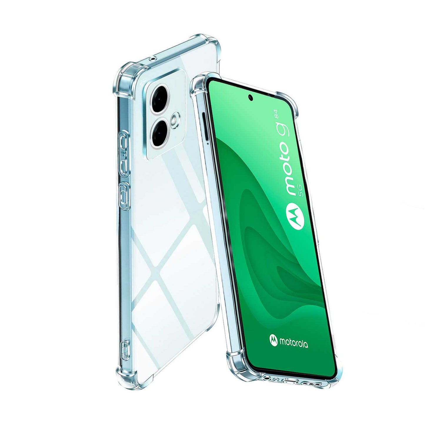 Funda Protectora de TPU para Motorola Moto g84 5G, Carcasa de Protección Transparente con Esquinas Reforzadas