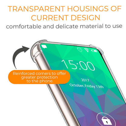 Funda Protectora de TPU para Motorola Moto g54 5G, Carcasa de Protección Transparente con Esquinas Reforzadas, Protección para la Cámara Trasera