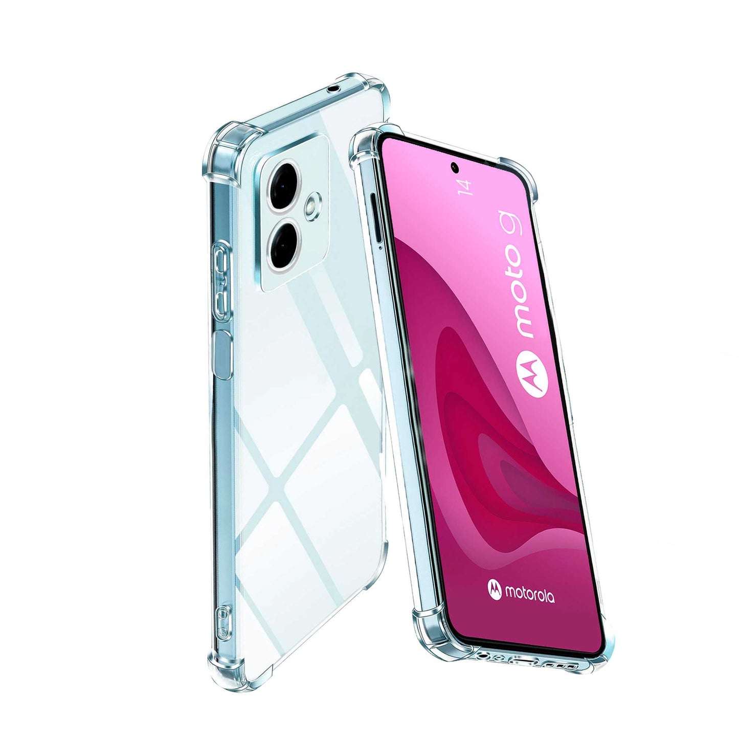 Funda Protectora de TPU para Motorola Moto g14, Carcasa de Protección Transparente con Esquinas Reforzadas, Protección para la Cámara Trasera