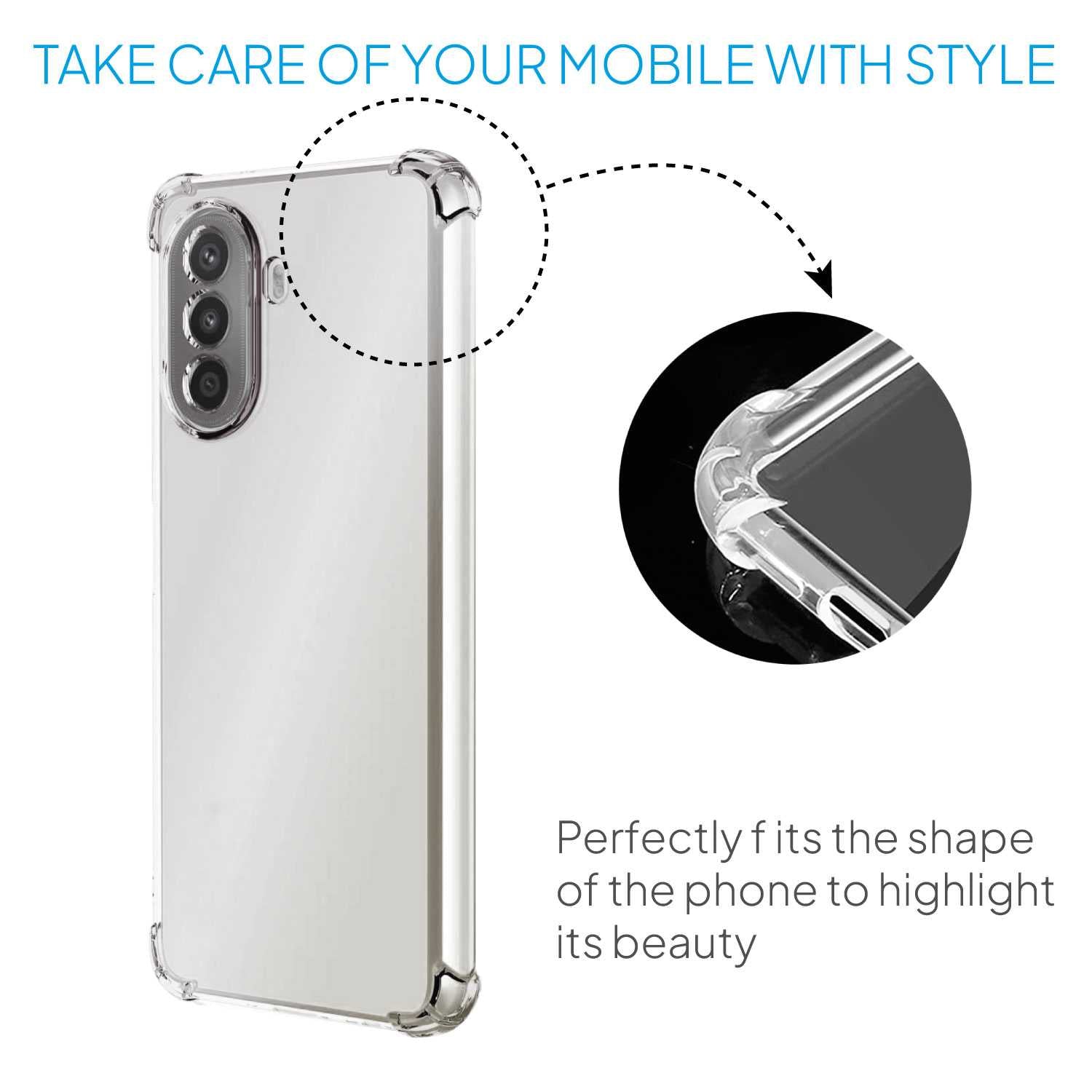 Funda de TPU para Oppo Reno 10 5G/10 Pro 5G, Carcasa Flexible con Esquinas Reforzadas Antigolpes, Protección en Cámaras, Silicona Transparente