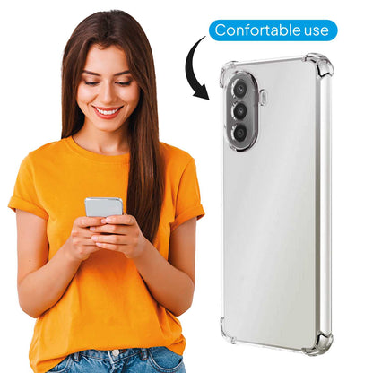 Funda de TPU para Oppo Reno 10 5G/10 Pro 5G, Carcasa Flexible con Esquinas Reforzadas Antigolpes, Protección en Cámaras, Silicona Transparente