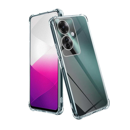 Funda de TPU para Oppo Reno 7 5G, Carcasa Flexible con Esquinas Reforzadas Antigolpes, Protección en Cámaras, Silicona Transparente