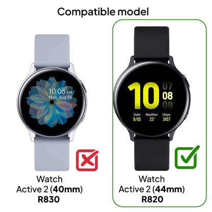 Funda Protectora de TPU Azul Electrico Compatible con Relojes Inteligentes Samsung Galaxy Watch Active 2 (44mm)