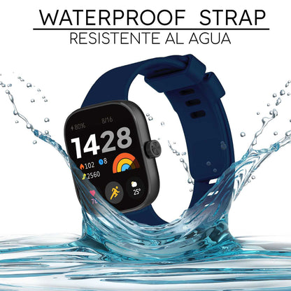 Correa Reloj Inteligente Compatible con Xiaomi Smart Band 8 Pro, Redmi Watch 4, Pulsera Reloj Inteligente de Silicona, Resistente al Sudor, Transpirable,