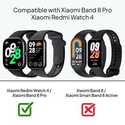 Correa Reloj Inteligente Compatible con Xiaomi Smart Band 8 Pro, Redmi Watch 4, Pulsera Reloj Inteligente de Silicona, Resistente al Sudor, Transpirable,