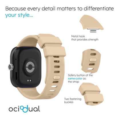 Correa Reloj Inteligente Compatible con Xiaomi Smart Band 8 Pro, Redmi Watch 4, Pulsera Reloj Inteligente de Silicona, Resistente al Sudor, Transpirable,