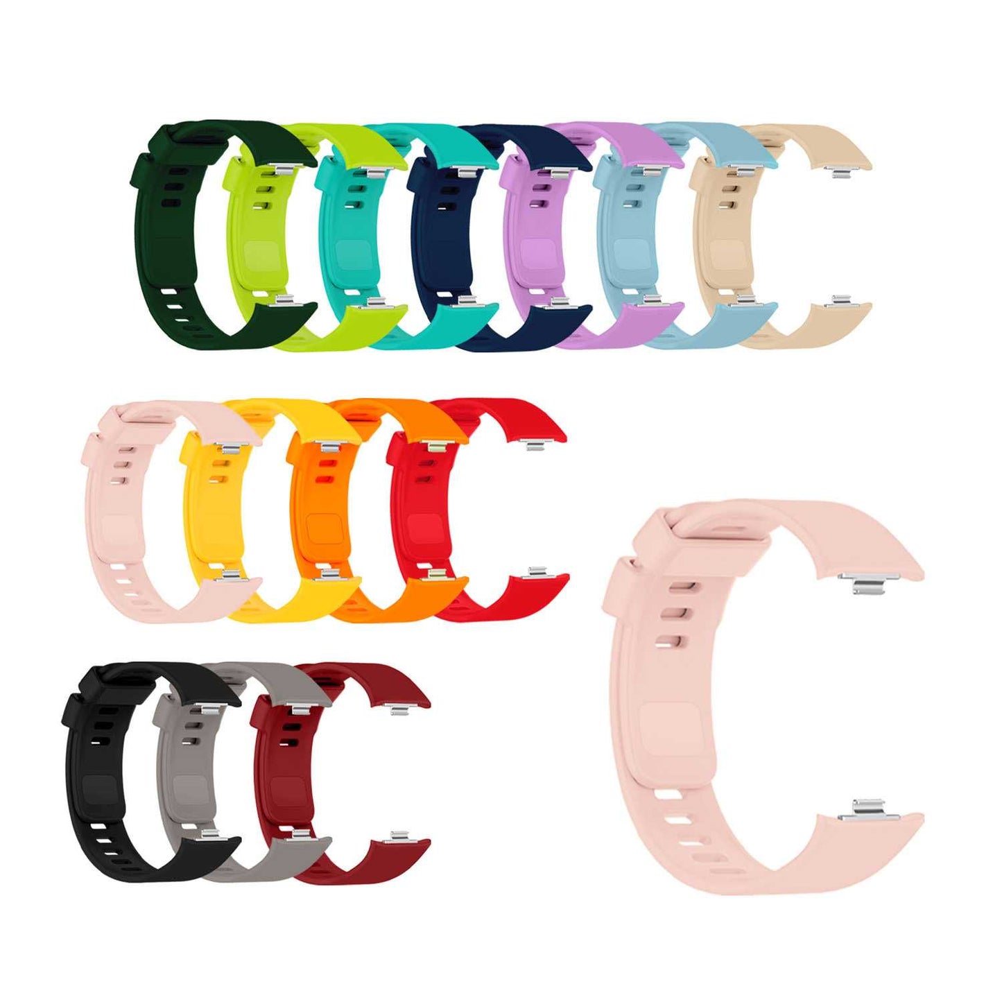 Correa Reloj Inteligente Compatible con Xiaomi Smart Band 8 Pro, Redmi Watch 4, Pulsera Reloj Inteligente de Silicona, Resistente al Sudor, Transpirable,