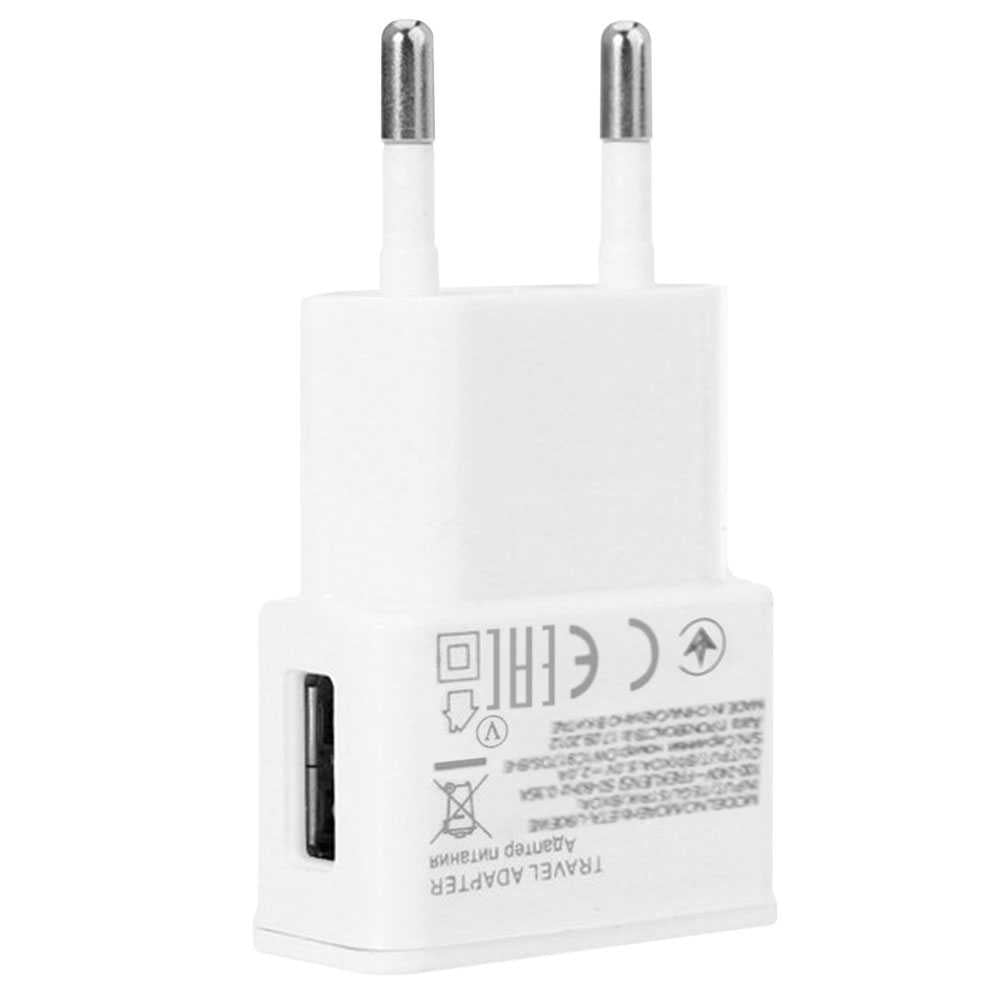 Cargador de Red USB 2A 2 Amperios Blanco para Telefonos Inteligentes Smartphones Tablets Alimentador Adaptador Pared