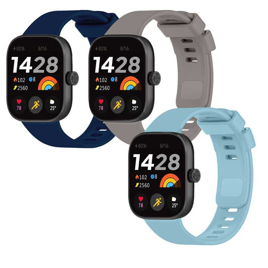Correa Reloj Inteligente Compatible con Xiaomi Smart Band 8 Pro, Redmi Watch 4, Pulsera Reloj Inteligente de Silicona, Resistente al Sudor, Transpirable,