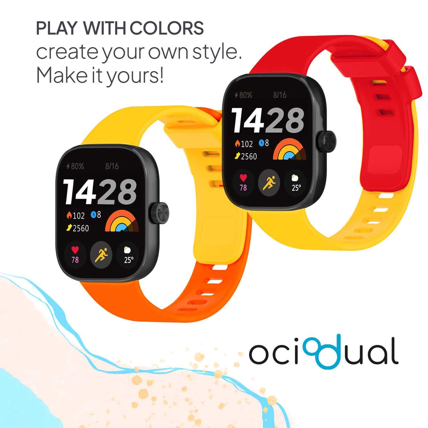 Correa Reloj Inteligente Compatible con Xiaomi Smart Band 8 Pro, Redmi Watch 4, Pulsera Reloj Inteligente de Silicona, Resistente al Sudor, Transpirable,