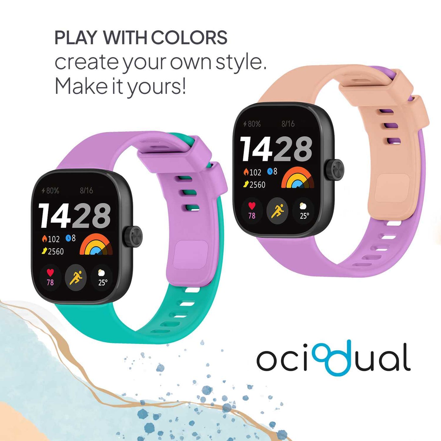 Correa Reloj Inteligente Compatible con Xiaomi Smart Band 8 Pro, Redmi Watch 4, Pulsera Reloj Inteligente de Silicona, Resistente al Sudor, Transpirable,