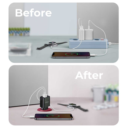 Cargador de Pared EU, 2 Puertos USB de 5v, 2.1A, 10W, Cargador para Smartphones, Adaptador de Corriente para Enchufe USB, Carga