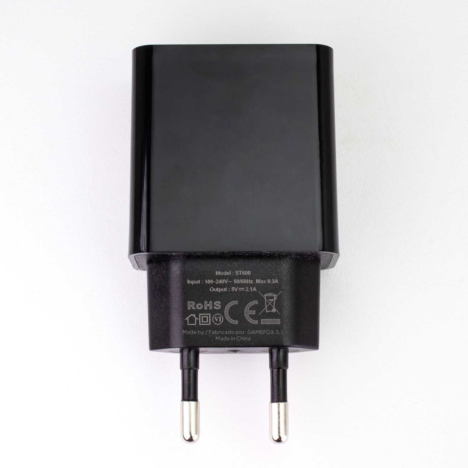 Cargador de Pared EU, 2 Puertos USB de 5v, 2.1A, 10W, Cargador para Smartphones, Adaptador de Corriente para Enchufe USB, Carga