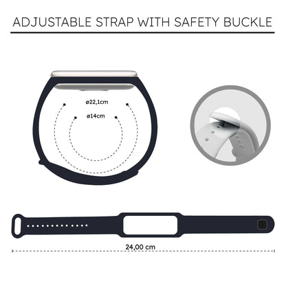 Correa de Recambio Compatible con Xiaomi Smart Band 8 Active/Redmi Smart Band 2, de color Azul Oscuro, Pulsera de Repuesto de Silicona Suave Flexible Sport Goma