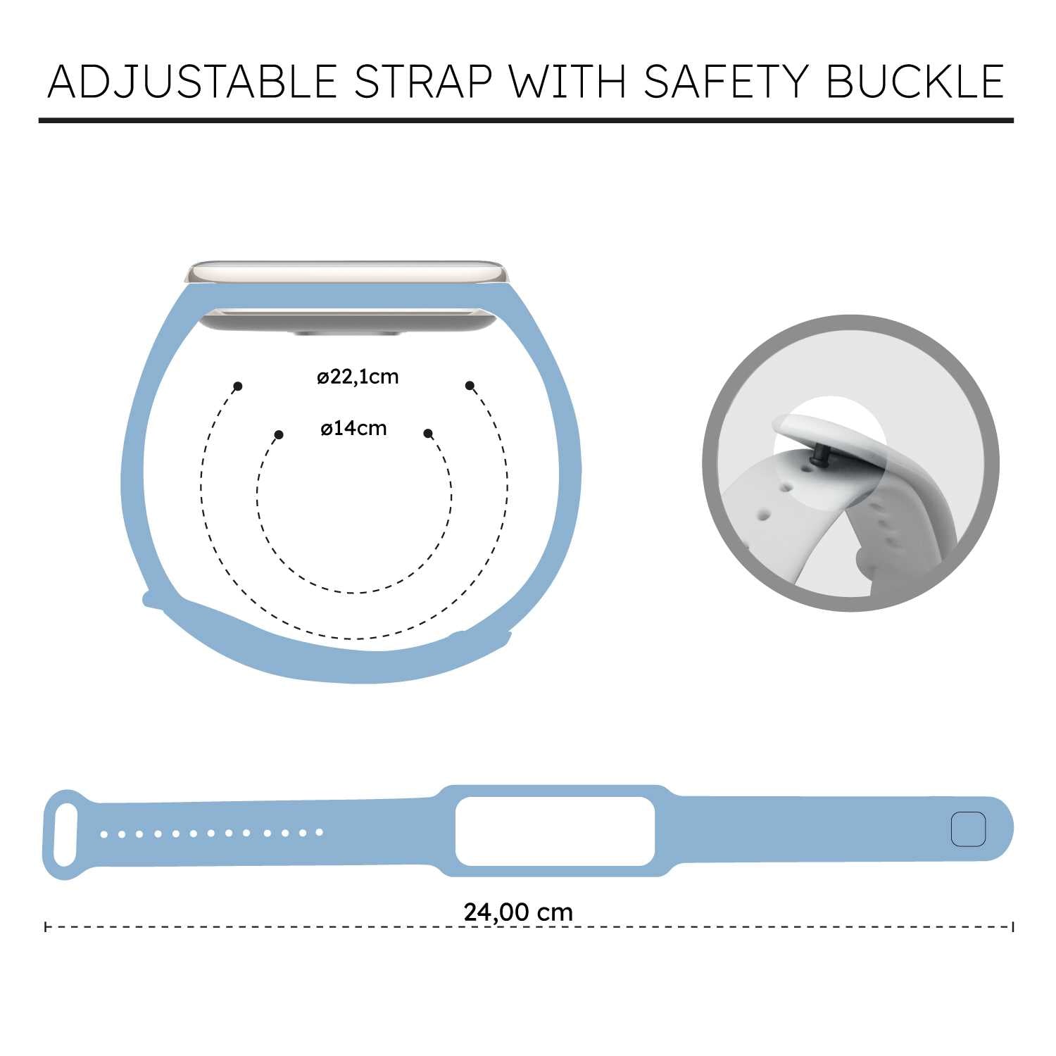 Correa de Recambio Compatible con Xiaomi Smart Band 8 Active/Redmi Smart Band 2, de color Azul Celeste, Pulsera de Repuesto de Silicona Suave Flexible Sport Goma