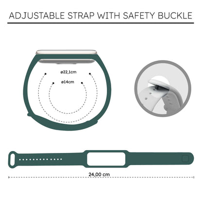 Correa de Recambio Compatible con Xiaomi Smart Band 8 Active/Redmi Smart Band 2, de color Verde Oscuro, Pulsera de Repuesto de Silicona Suave Flexible Sport Goma