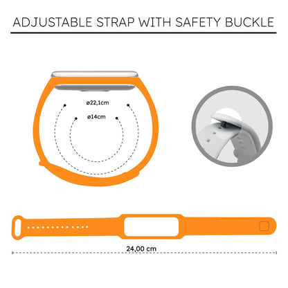 Correa de Recambio Compatible con Xiaomi Smart Band 8 Active/Redmi Smart Band 2, de color Naranja, Pulsera de Repuesto de Silicona Suave Flexible Sport Goma