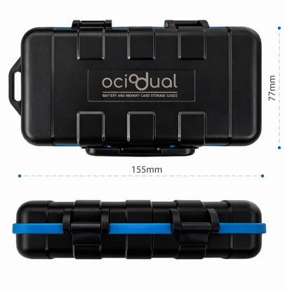 Ociodual Estuche Organizador para Tarjetas de Memoria y Pilas AA/AAA, Compacto, Resistente al Agua y Portátil