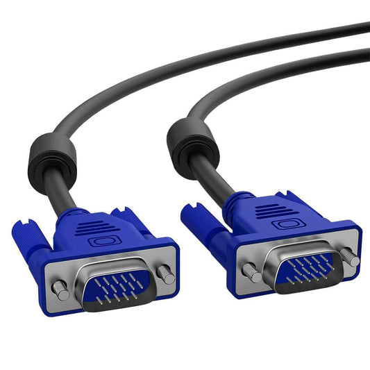 Cable Alargador 15 Pin D-Sub DSub SVGA VGA Doble Macho M-M para Pantalla Ordenador de Mesa Portátil Monitor Proyector