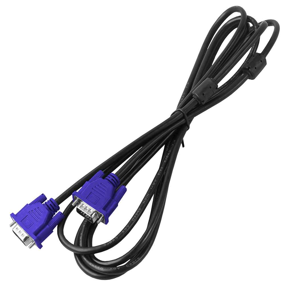 Cable Alargador 15 Pin D-Sub DSub SVGA VGA Doble Macho M-M para Pantalla Ordenador de Mesa Portátil Monitor Proyector