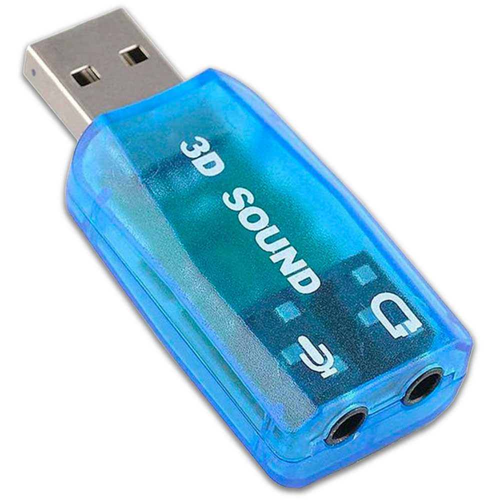 Tarjeta de Sonido USB Externa Adaptador Audio 5.1 Micrófono 3.5mm Conector Jack para PC Laptop Altavoces Auriculares
