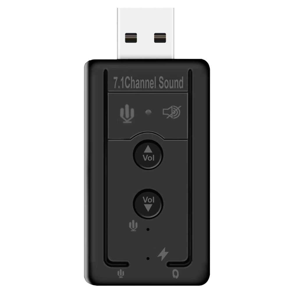 TARJETA SONIDO EXTERNA 7.1 AUDIO+MICROFONO USB 2.0