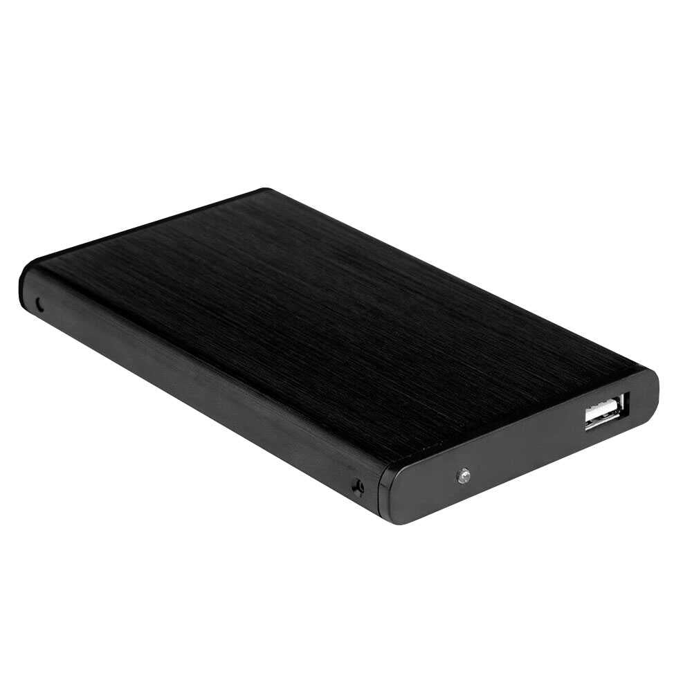 Carcasa Externa para Disco Duro SATA 2.5'' USB 2.0 Externo Caja Negra de  con Funda HD HDD SSD Sólido Hard Disk Case – OcioDual