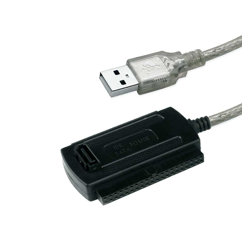 Cable de Datos Adaptador USB a IDE SATA 2.5'' 3.5'' Conversor para Discos Duros DVD CD a tu PC Alimentación NO INCLUÍDA
