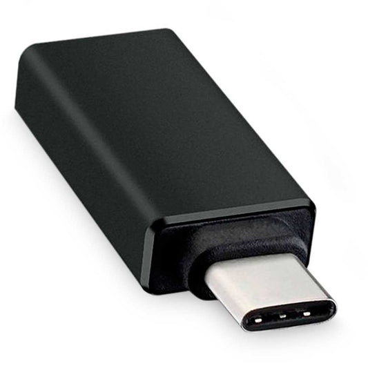 Adaptador de USB 3.0 Hembra a Tipo C Macho Función On The Go Negro para Teléfonos Smartphones Tablets Convertidor OTG