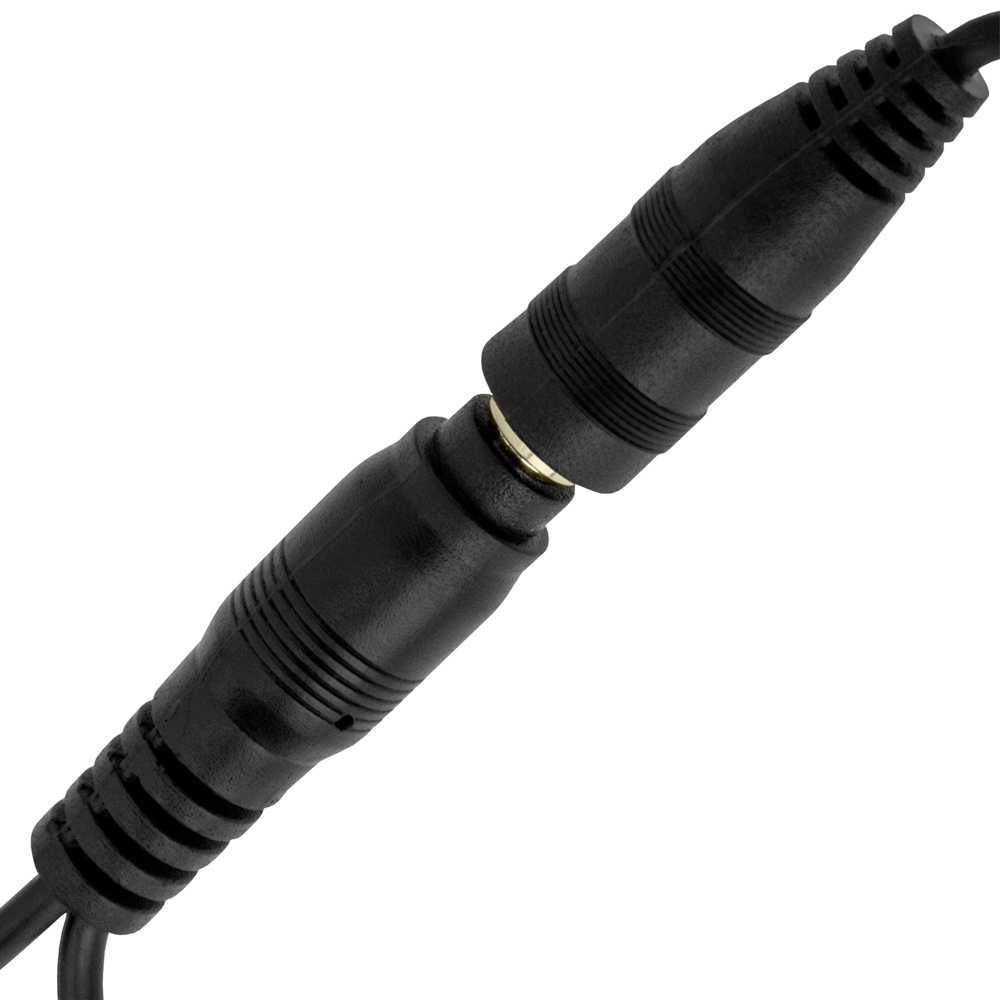 Adaptador Divisor de Mini Jack 3.5mm Macho a 2 Hembras Negro Cable