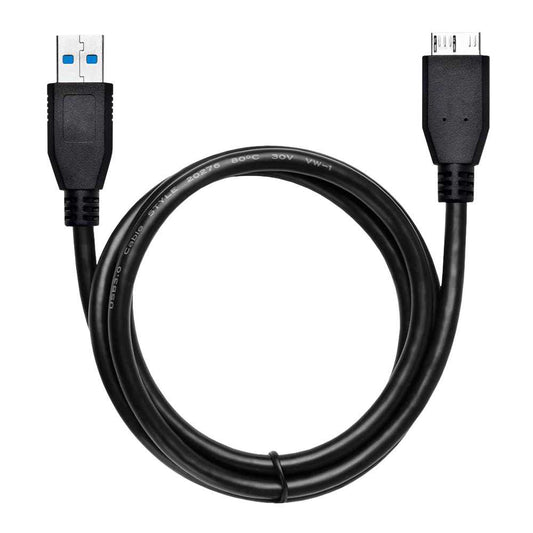 Cable de USB Tipo A Micro B 3.0 Alta Velocidad Carga Rápida y Datos Super Speed 4,8 Gbit/s Negro para Samsung Galaxy S5