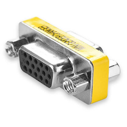 Adaptador Doble Conector VGA Hembra D-Sub DB15 15 Pines H/H Alargador Prolongador Extensor Acoplador Empalme Full HD