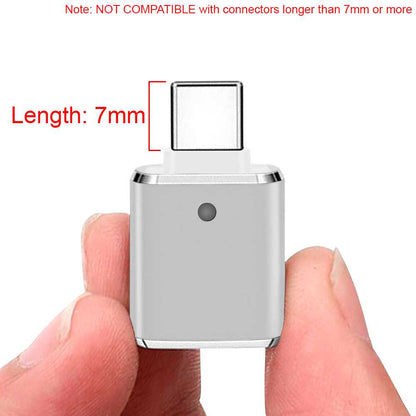 Adaptador USB Tipo C 3.0 OTG Gris GF2432 Conversor con Función On The Go para Smartphone Tablet Ordenador Portátil