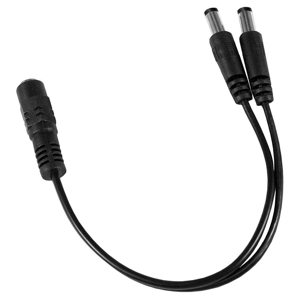 Divisor de Corriente para Camara de Seguridad, Cable DC para CCTV 5.5x2.1mm 1 a 2 M/H Cable Alimentación Jack Macho