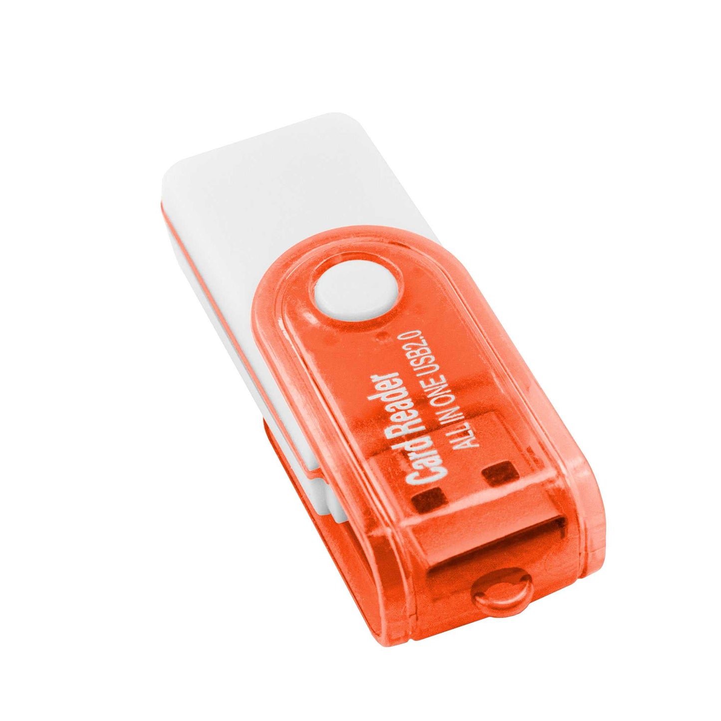 Multi Lector de Tarjetas USB 2.0 con Tapa para SDHC MMC MicroSD TF Micro SD USB Flash Rojo