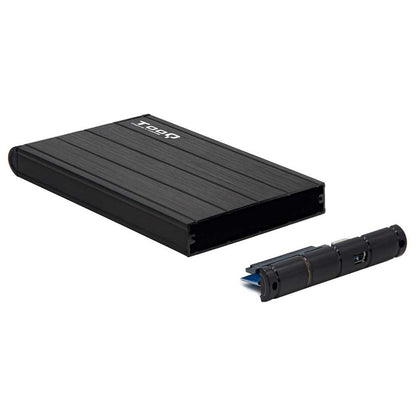 Tooq TQE-2530B Caja Externa USB 3.0 Ligera para Disco Duro SATA de 2.5 Pulgadas Negra Carcasa Discos Duros HDD/SSD