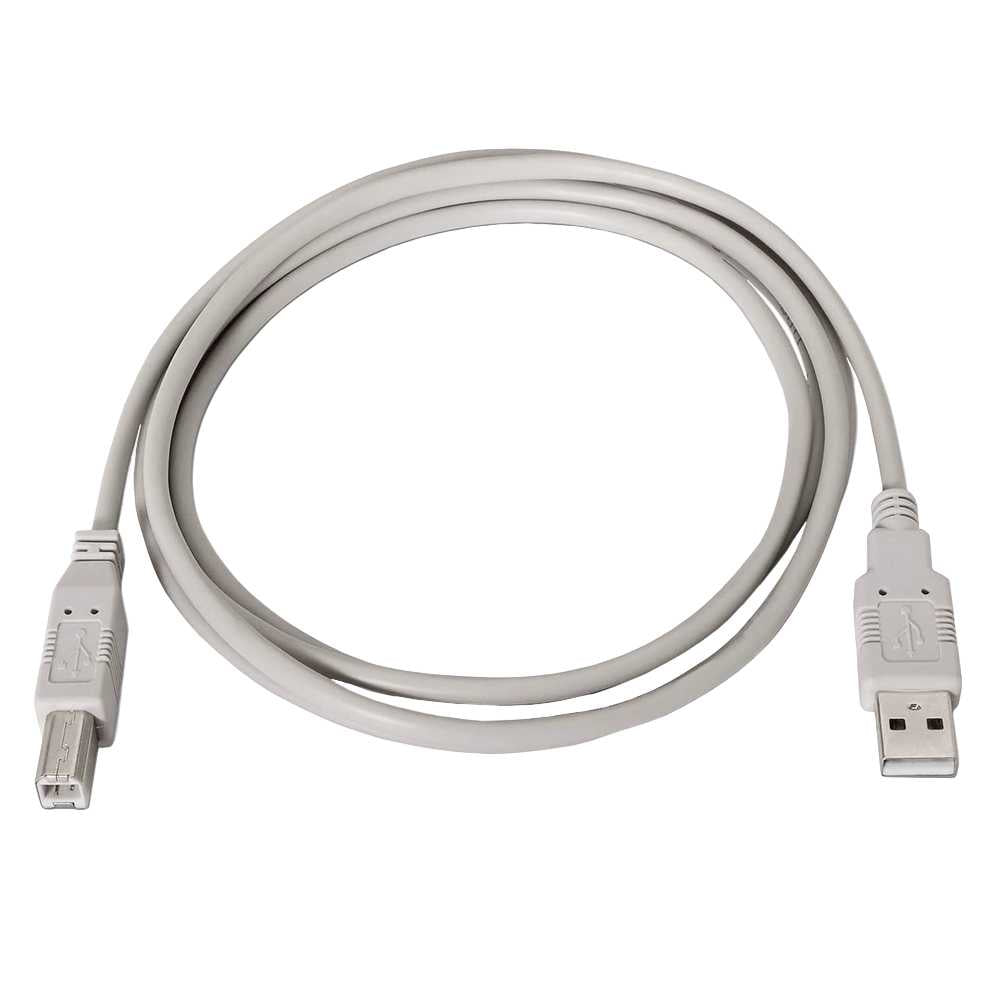 NANOCABLE Cable USB 2.0 Macho para Impresora Tipo A/M-B/M Beige 10.01.0103 1,8m Compatible Epson Canon Brother HP