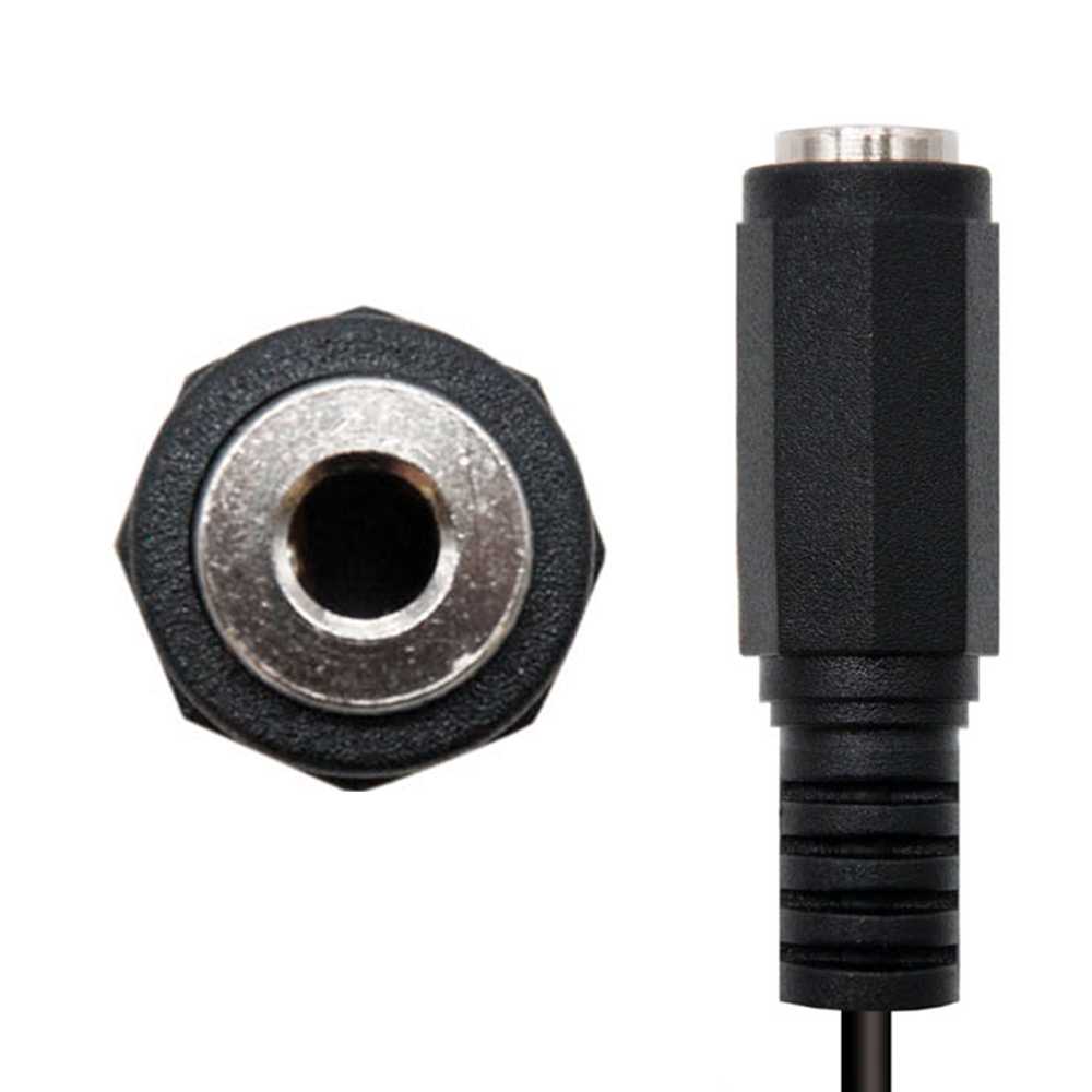 NANOCABLE Cable Alargador Jack 3.5mm Estéreo Macho a Hembra Negro 10.24.0203 3m Prolongador de Extensión Minijack