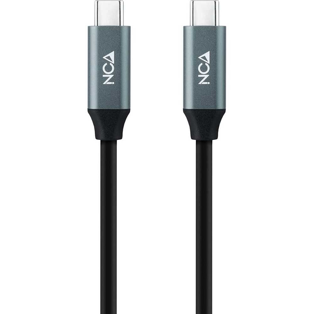 NANOCABLE  Cable USB 3.2 Gen2x2 USB-C/M-USB-C/M, Negro, 0.5 m, 20Gbps 5A/100W 4K/60Hz