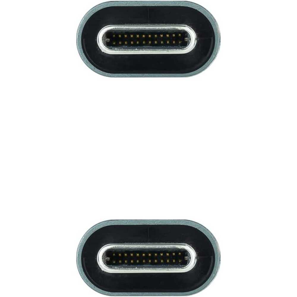 NANOCABLE  Cable USB 3.2 Gen2x2 USB-C/M-USB-C/M, Negro, 0.5 m, 20Gbps 5A/100W 4K/60Hz