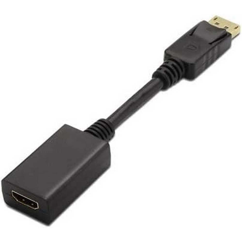 Conversor DisplayPort a tipo HDMI DP/M-HDMI A/H macho-hembra negro 15cm
