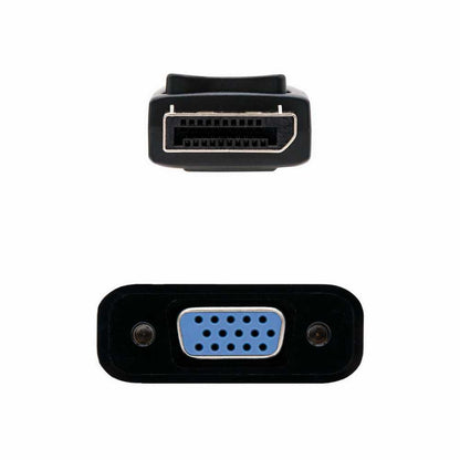 Cable de DisplayPort Macho a SVGA Hembra Negro para Monitores, Ordenadores DP 15cm