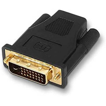 Adaptador DVI a Conector Tipo HDMI 24+1/M-HDMI A/H Convertidor Negro Ordenador Monitor Projector HDTV