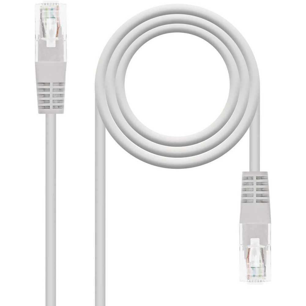 NANOCABLE 10.20.0401-L150, Cable de Red Ethernet RJ45 Cat.6 UTP, AWG24, 100% Cobre, Gris, Latiguillo de 1.5 m