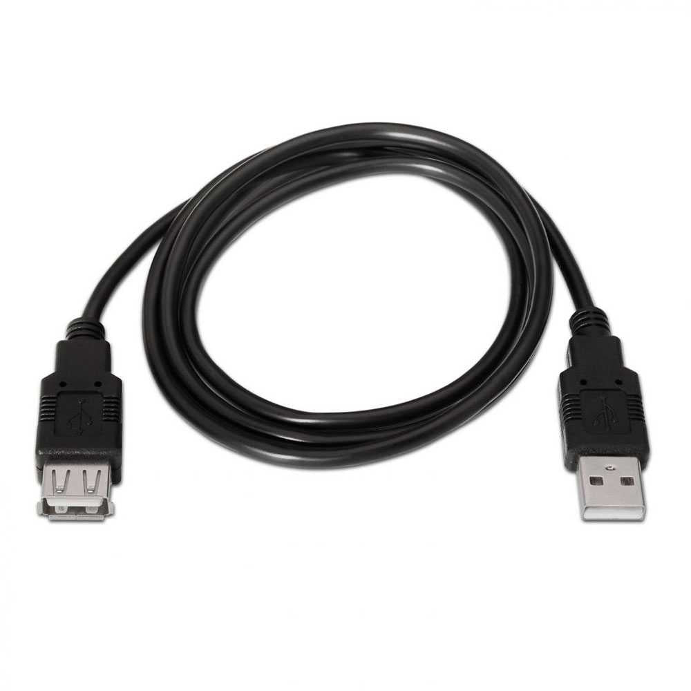 Cable Extensión USB 2.0 (3 m, para prolongar un Cable USB 2.0, Apto para mandos de Consola/impresoras