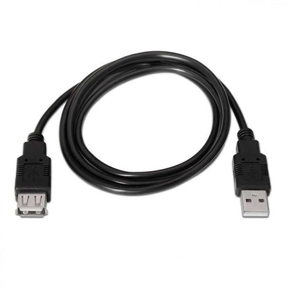 Cable Extensión USB 2.0 (1 m, Apto para Juegos de Consola/Cámaras Digitales/Cámara Web/impresoras/Ratón)